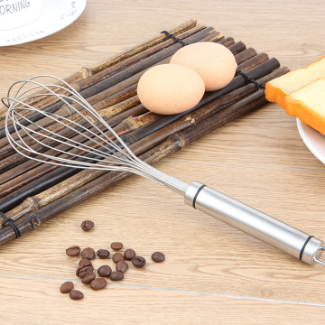 Kitchen products rotate stainless steel whisk eggbeater