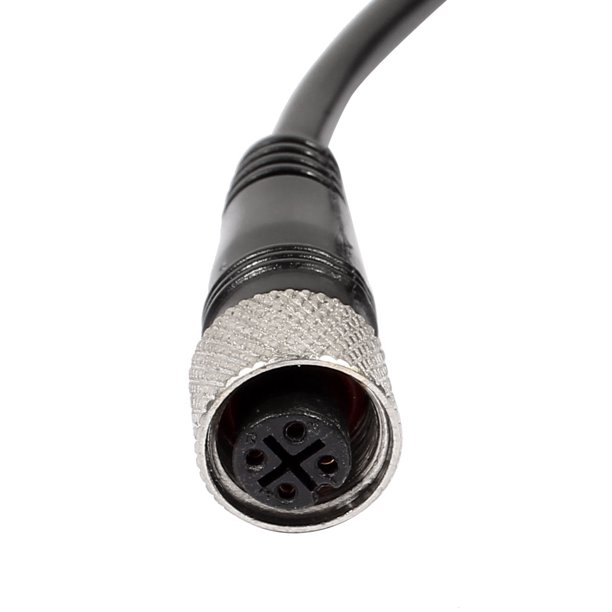 Hoek M12 vrouwelijke rechte 4 pin connector luchtvaartaansluiting elektrische waterdicht om de kabel te openen voor auto -apparatuur