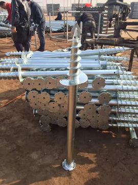Ground Pile Ground Screw Pile Foundation For Solar