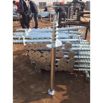 Ground Pile Ground Screw Pile Foundation For Solar