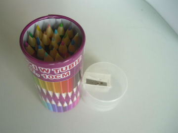 3.5''color pencil set in tin box with sharpener