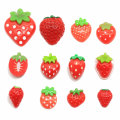 Assorted Styles Resin Strawberry Flatback Cabochon Simulation Red Fruit DIY Craft for Home Decor Jewelry Making