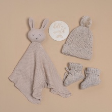 Organic Cotton Knitted Baby Booties for Newborn Gifts