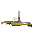 Roller pallet wrapping machine