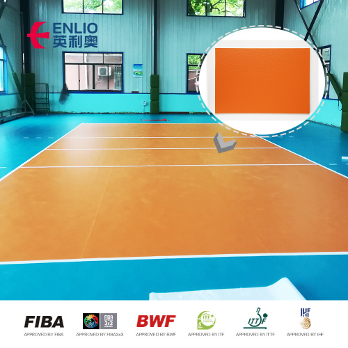 volleyball court flooring material for indoor use