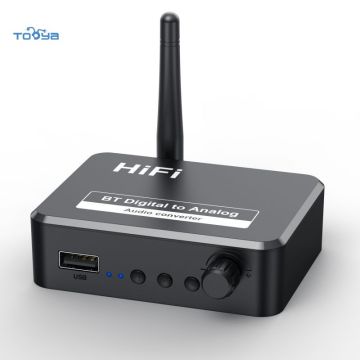 Tooya Digital to Analog Audio Adapter: Bluetooth 5.1 USB Wireless Audio Converter