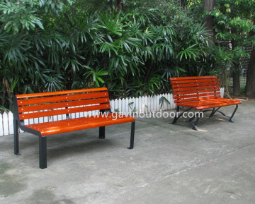 Outdoor wooden bench wood garden bench/park bench