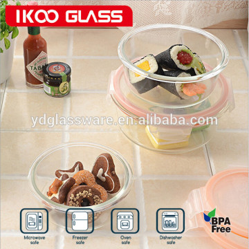 glass crisper set (airtight) hot sale in supermarket
