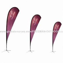 Heat transfer printed beach banner