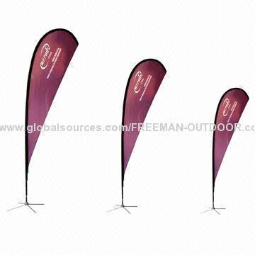 Heat transfer printed beach banner