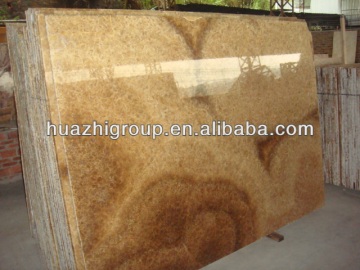 Best quality yellow orange onyx marble tile slab
