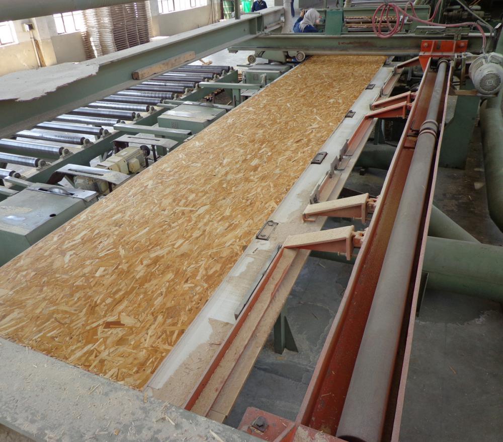 particle board producing line 