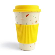 Customize Reusable Bamboo Fiber Coffee Cup