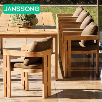 Resort Outdoor Dining Set for Villa Party: Table and Chairs for Patio