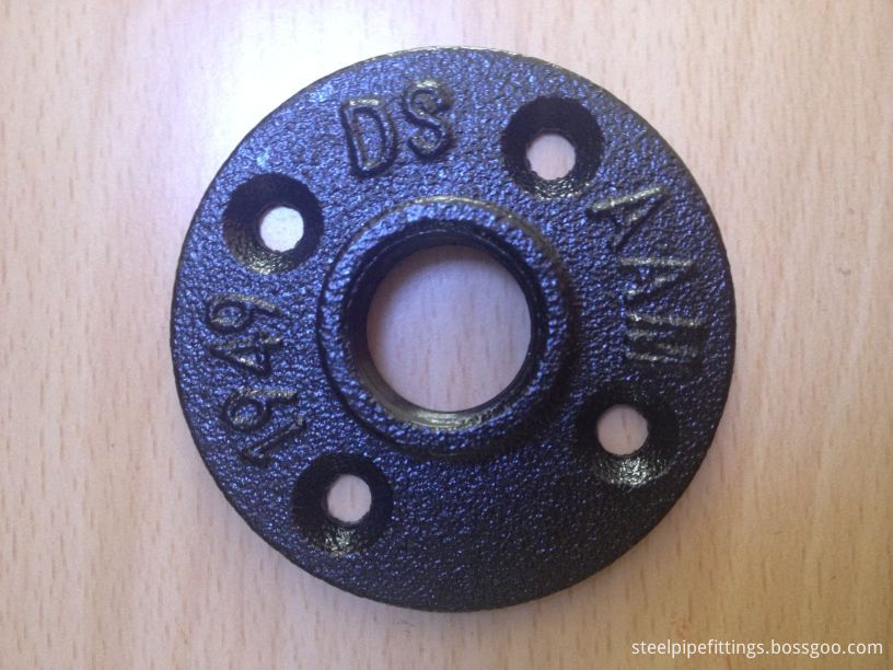 black color floor  flange