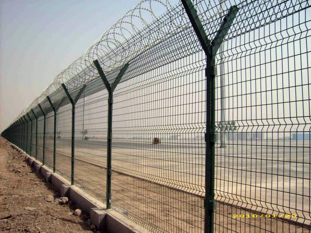 High Security Galvanized Airport Fence for Hot Sale