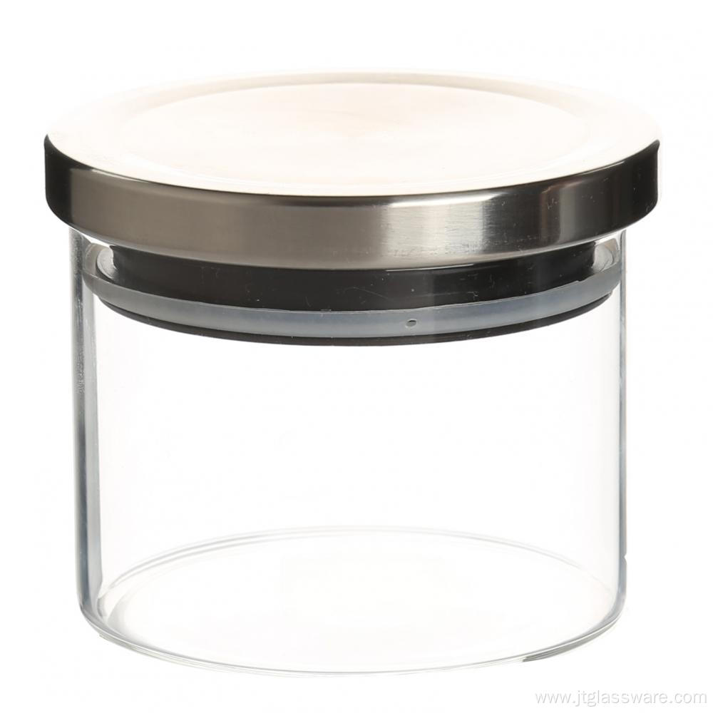 Wood Lids Heat Resistant Glass Store Jars