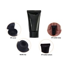 5ml Black Refillable Plastic Squeezable Cosmetic Containers for Travel Samples