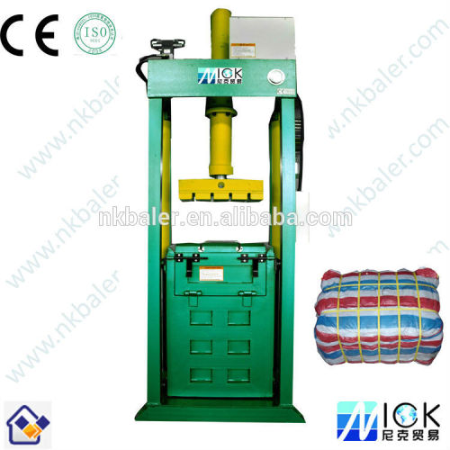 used clothes and textile compress baler machine yarn ramie fabric