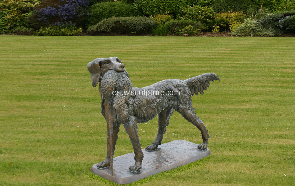 Estatua Animal de bronce perro de tamaño de vida