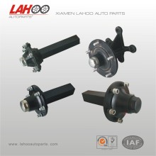 Light duty stub axle for agricultural atv trailer