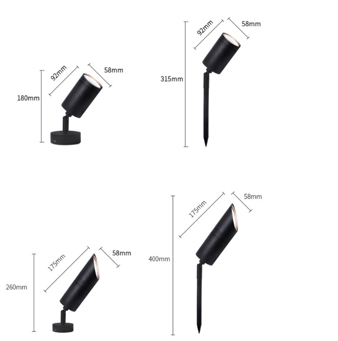 COB Outdoor Landscape 3W LED Spike LightofLight Cigarette Gif Spike