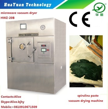 spirulina paste microwave vacuum drying machines