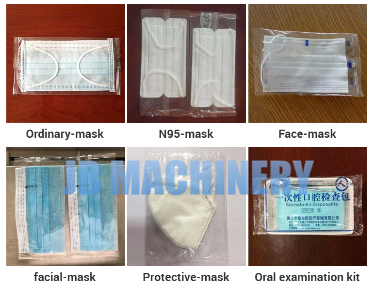 JB-600 Automatic Horizontal Pillow Packaging Machine Face Mask Blister Flow Packing Machine