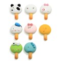Resin Cartoon Animal Biscuit Lollipop Miniature Dollhouse Food For Phone Case Κλιπ μαλλιών Slime DIY