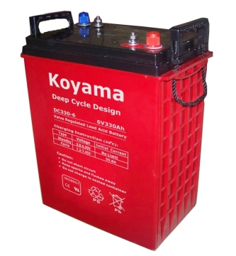 Industrial Floor Cleaning Machine Deep Cycle Battery 6V330ah