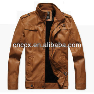 14PJ1033 Mens fashion washed pu cheap motorcycle jacket