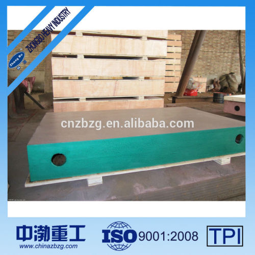 2016 new design cast iron surface plate Brinell Hardness with T slot