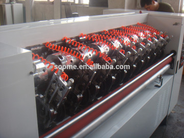 carton slitter scorer machine with many thin blades