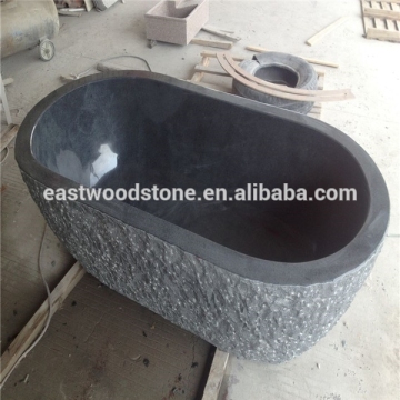 Soaking Function and Travertine Material Natural Stone Bathtub