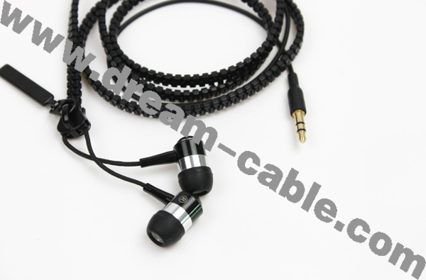 Noise Isolating Zipper Earphone for iPhone 5s