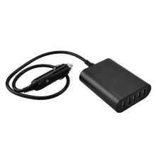 Høykvalitets 45W 5-ports USB-billader