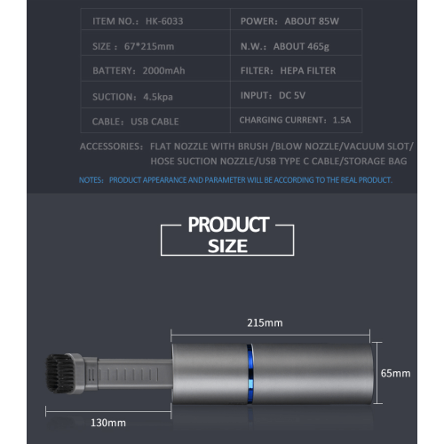 Cyclone Auto-USB-Tastaturstaubsauger