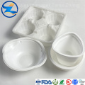 Polpropileno PP de grado alimenticio para tazas de yogurt blancas