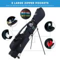 Golf bag hold six poles golf stand package