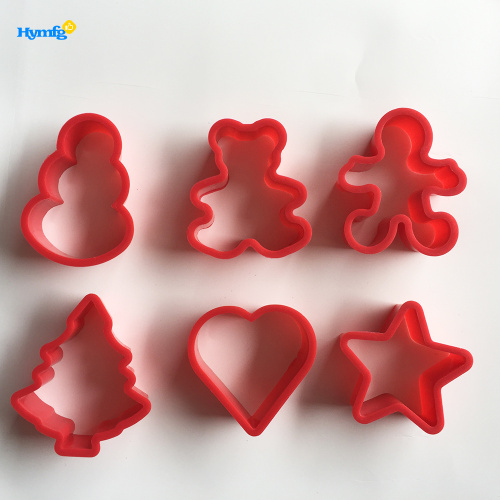 Plastic 6pcs Christmas Cookie Cutter set