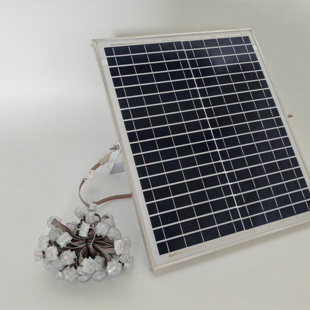 Solar Energy Christmas Outdoor decoration DC12V  permanent outdoor string  pixel eaves led lights