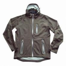 Windbreaker with technical performance and taped seams