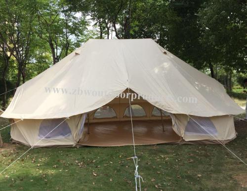 6M Large Capacity Outdoor Camping Cotton Bell Tent
