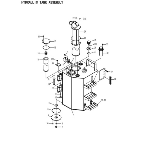 Jauge de niveau d&#39;huile hydraulique YWZ-200