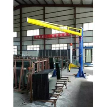 Cantilever crane for glass loading