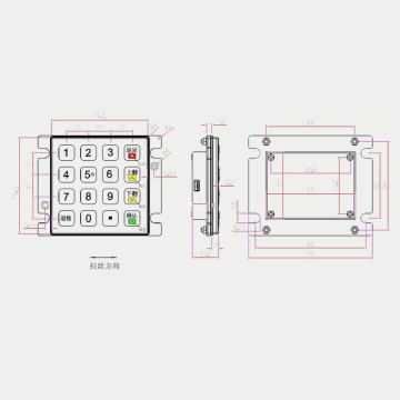 Mini -Verschlüsselung Pin Pad für tragbare Kiosk