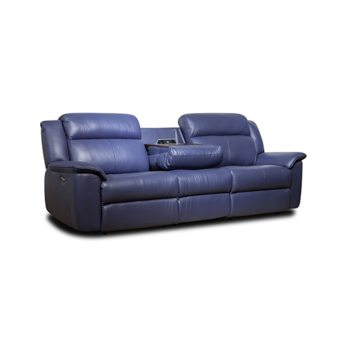 Functional Leather Recliner Sofa for Living Room