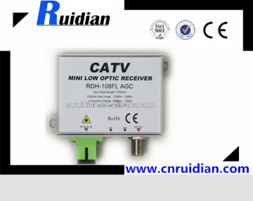High quality FTTH Low input CATV optical AGC receiver