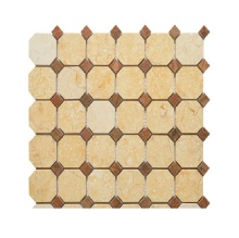 Honed Yellow Onyx Octagon Mosaic Tiles