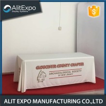 Custom table skirt for painting with logo